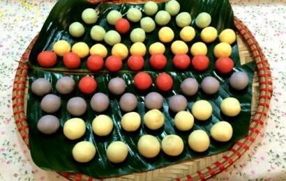 Hướng dẫn cách làm chè trôi nước ngũ sắc độc đáo, đẹp mắt không thể thiếu trong Tết Hàn thực Hướng dẫn cách làm chè trôi nước ngũ sắc độc đáo, đẹp mắt không thể thiếu trong Tết Hàn thực