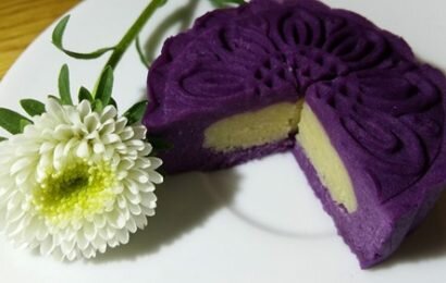 Cách làm bánh trung thu khoai lang tím cực ngon, cực độc đáo, đẹp mắt