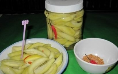 Chống ngán cho bữa ăn bằng món xoài ngâm giấm đường ngon độc đáo Chống ngán cho bữa ăn bằng món xoài ngâm giấm đường ngon độc đáo