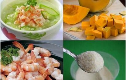Cách nấu cháo tôm bí đỏ cho bé nhanh, gọn, đơn giản Cách nấu cháo tôm bí đỏ cho bé nhanh, gọn, đơn giản