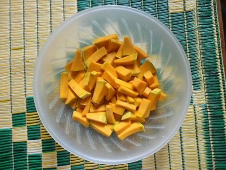 Cách nấu cháo cua bí đỏ