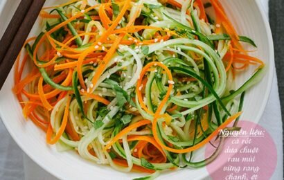Cách làm nộm dưa chuột với cà rốt thơm mát và ngọt vị chưa từng thấy Cách làm nộm dưa chuột với cà rốt thơm mát và ngọt vị chưa từng thấy
