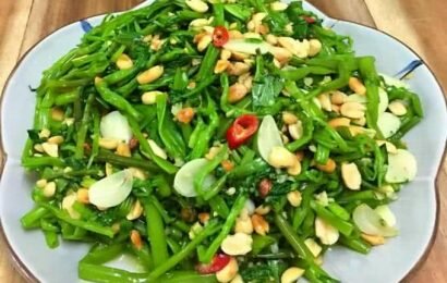 Mách bạn cách làm nộm rau muống luộc cực kì ngon Mách bạn cách làm nộm rau muống luộc cực kì ngon