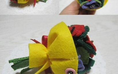 Học cách làm bó hoa vải nhỏ xinh tặng nàng ngày 8/3 cực cute