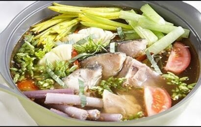 Đổi món với cách nấu lẩu măng chua cá bớp đậm đà hương vị Đổi món với cách nấu lẩu măng chua cá bớp đậm đà hương vị