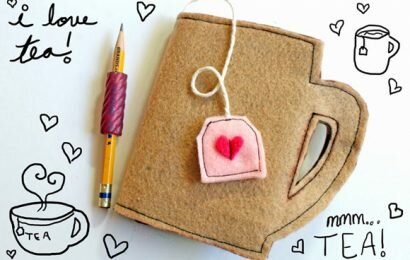 Học làm sổ tay hình tách trà tặng nàng nhân ngày 8/3 cực cute Học làm sổ tay hình tách trà tặng nàng nhân ngày 8/3 cực cute