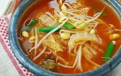Cách nấu canh giá đỗ Hàn Quốc mới, ngon, lạ miệng Cách nấu canh giá đỗ Hàn Quốc mới, ngon, lạ miệng