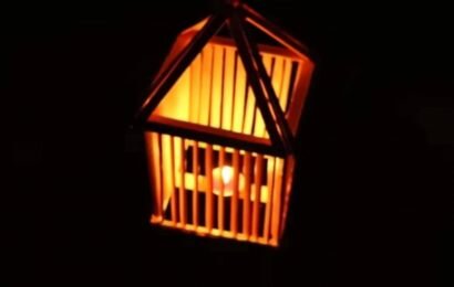Thú vị với chiếc đèn lồng que kem đáng yêu
