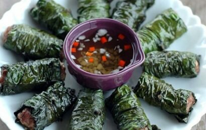 Đổi vị cho cả gia đình với cách làm chả bò lá lốt