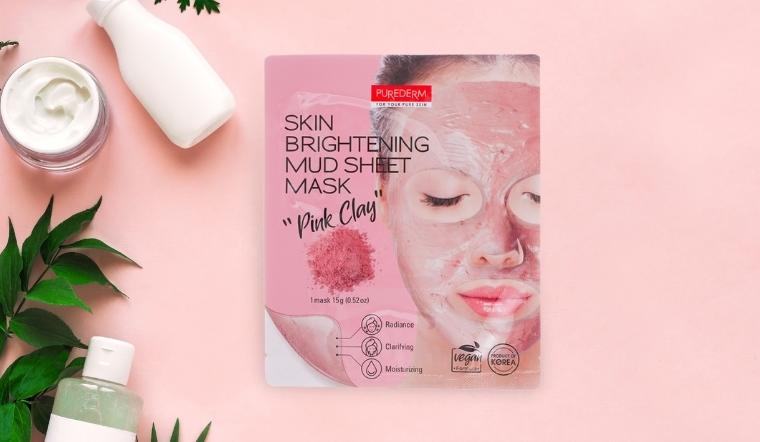 Review chi tiết mặt nạ dưỡng giúp sáng da đất sét hồng Purederm