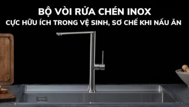 Bộ vòi rửa chén inox